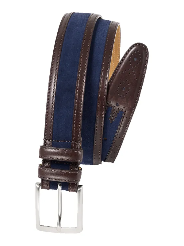 Robert Belt - Brown/navy sold by Paul Fredrick