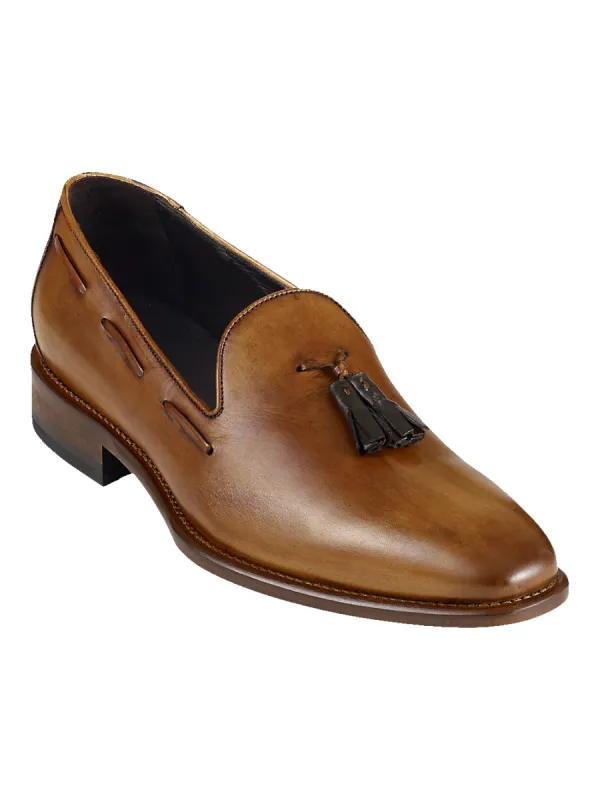 Ethan Tassel Loafer - Chestnut sold by Paul Fredrick