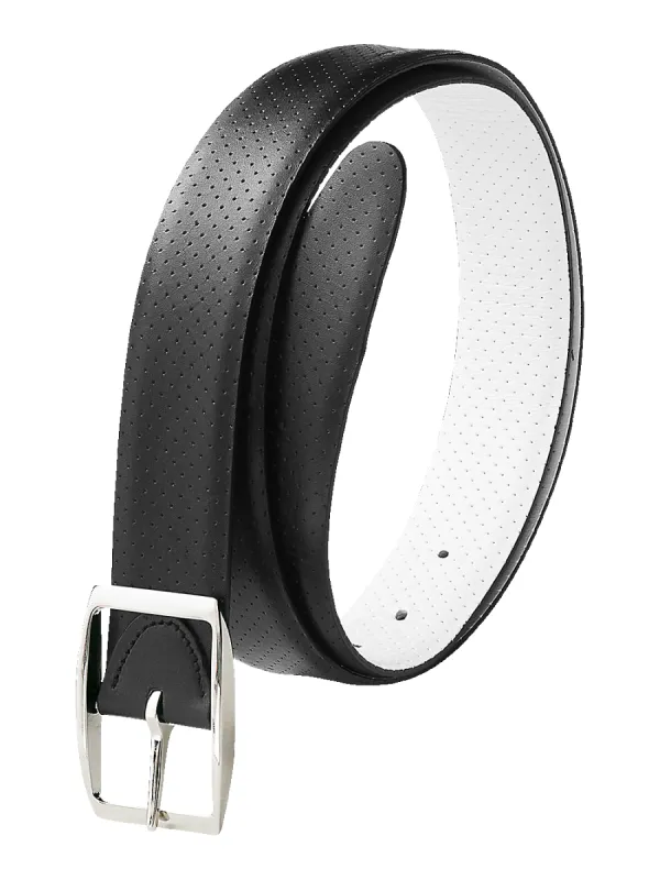 Francis Reversible Belt - Black/white sold by Paul Fredrick