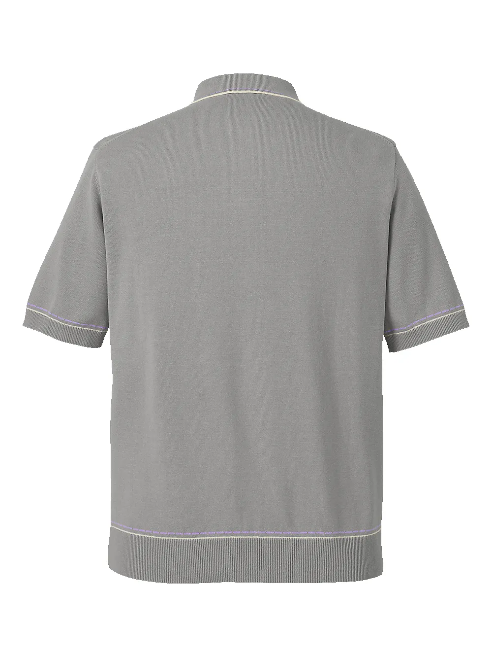 Cotton Button Front Polo - Cobalt sold by Paul Fredrick product image thumbnail 2