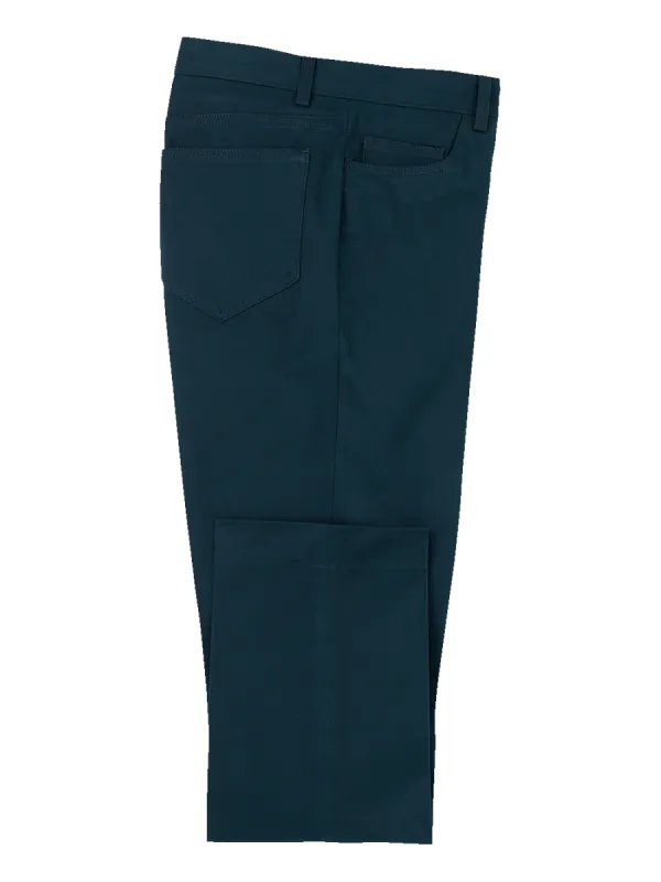Cotton Stretch Twill Five Pocket Pants - Ink sold by Paul Fredrick