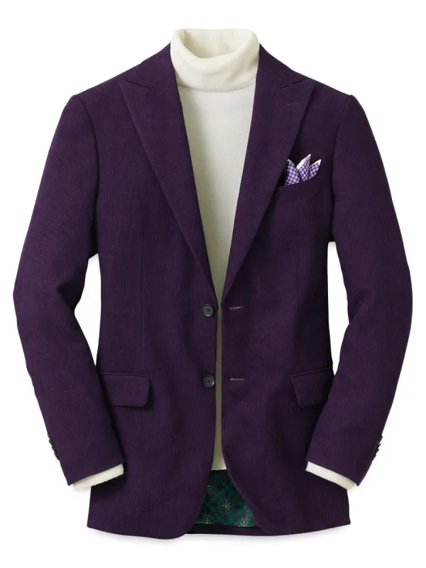 Corduroy Microfiber Single Breasted Peak Lapel Sport Coat sold by Paul Fredrick