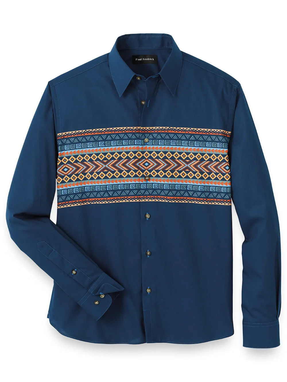 Cotton Stripe Print Casual Shirt sold by Paul Fredrick