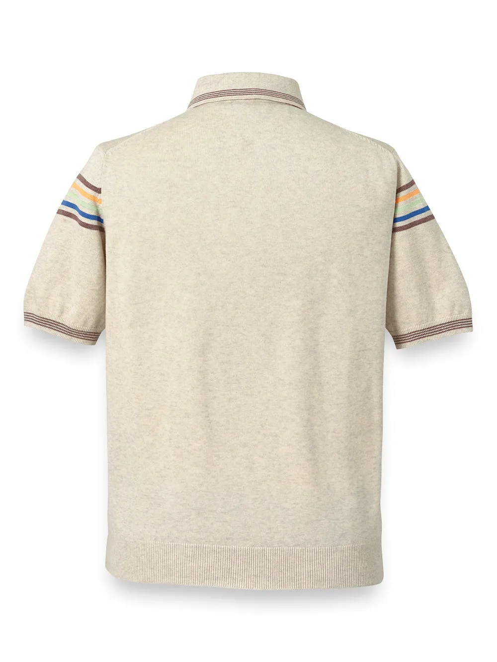 Cotton Zip Polo sold by Paul Fredrick product image thumbnail 2
