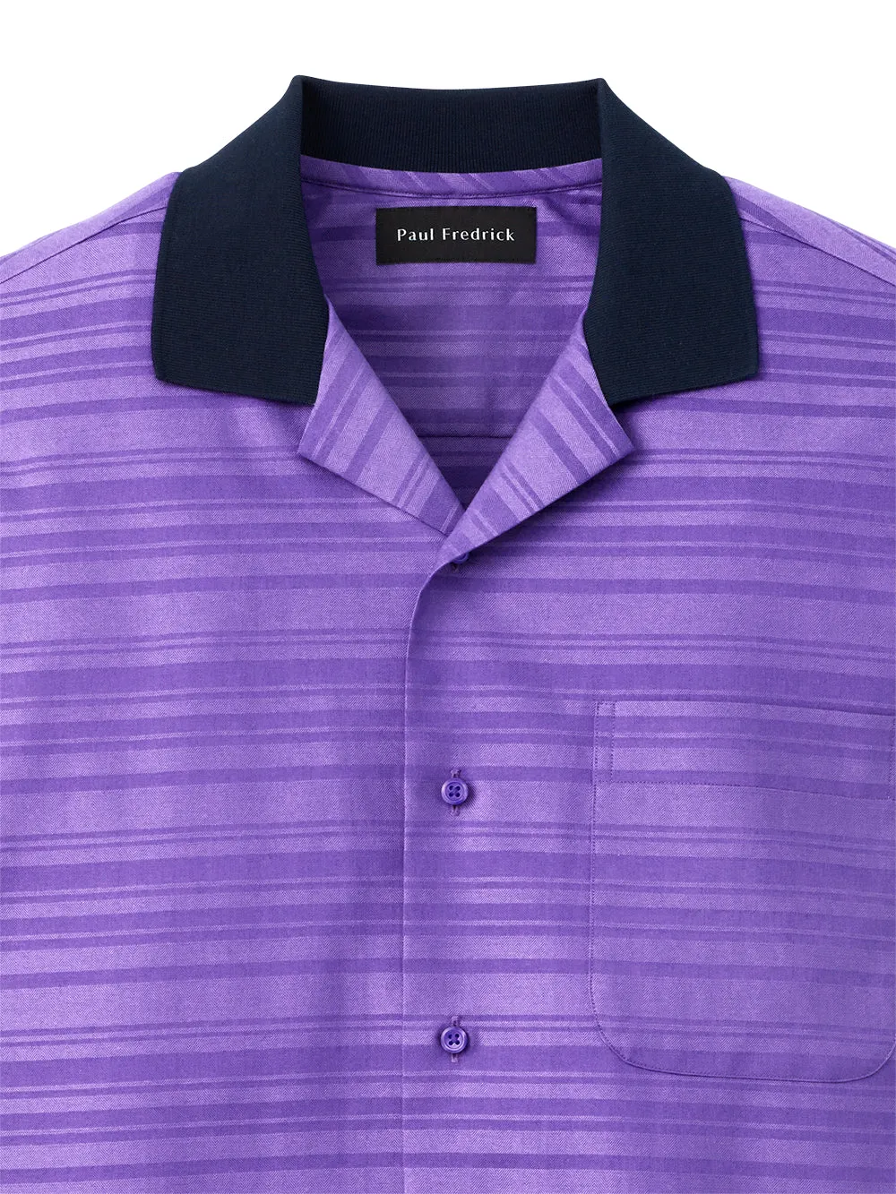Knit Collar Casual Shirt sold by Paul Fredrick product image thumbnail 3