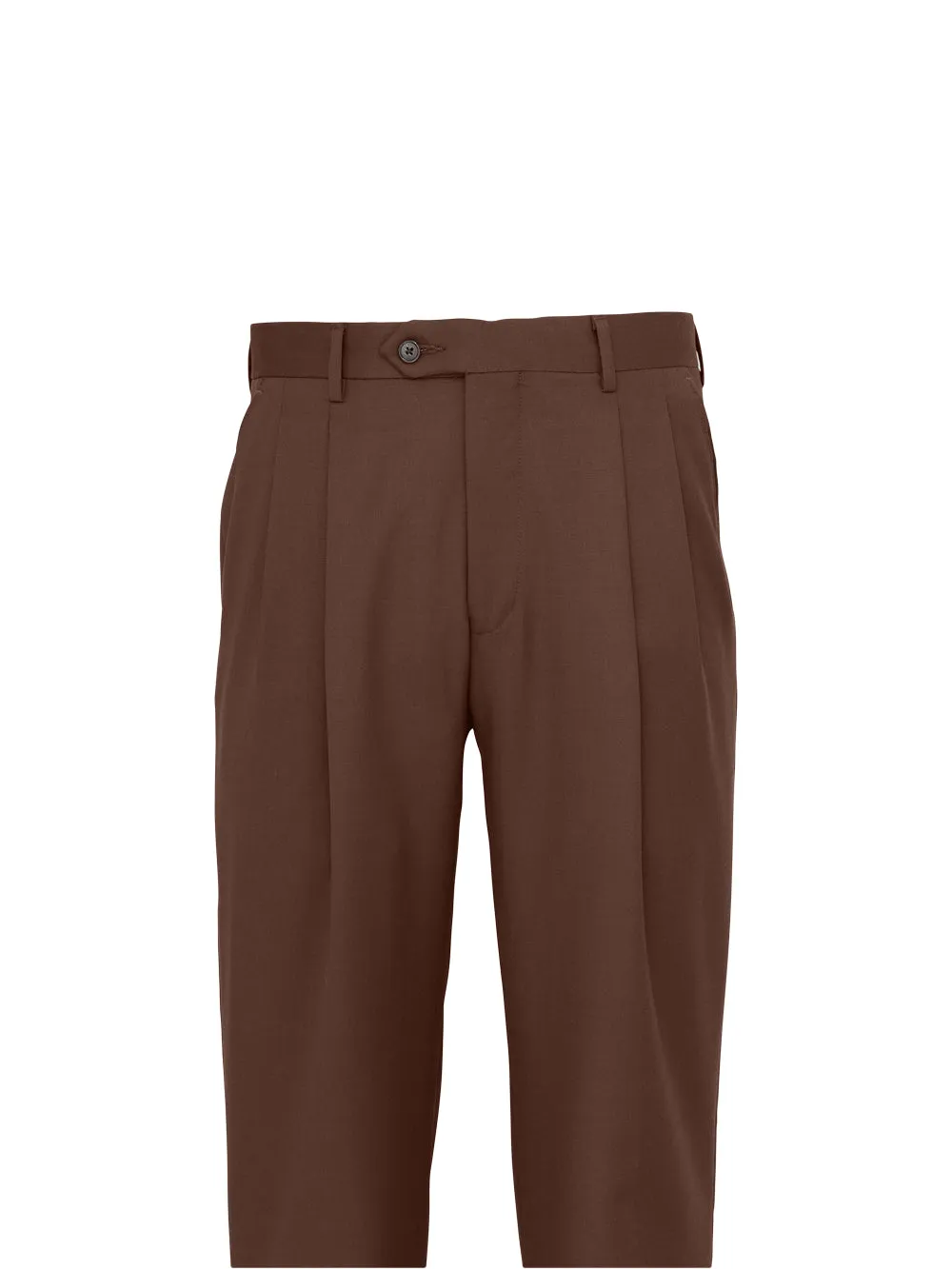 Wool Gabardine Pants - Burgundy sold by Paul Fredrick product image thumbnail 2