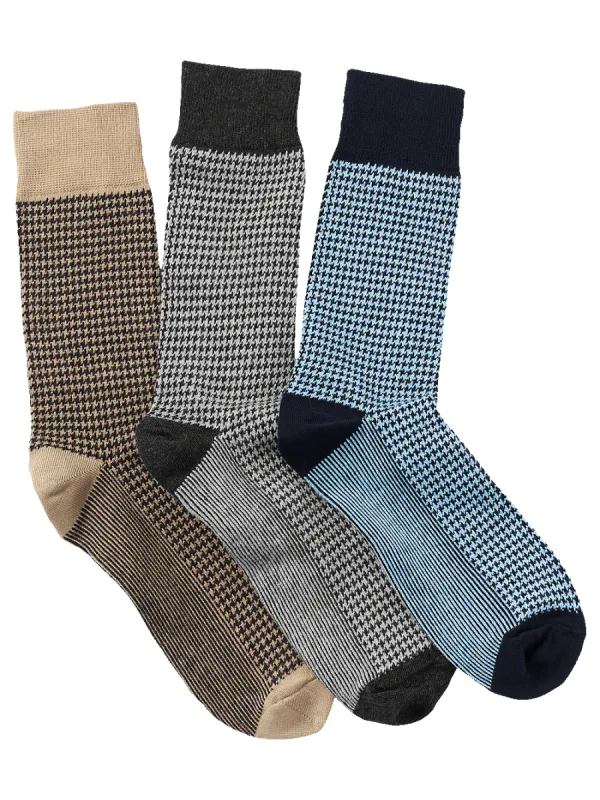 3 Pack Cotton Blend Sock - Multi sold by Paul Fredrick