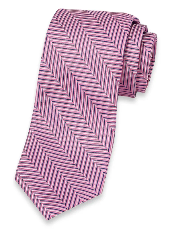 Herringbone Woven Silk Tie sold by Paul Fredrick