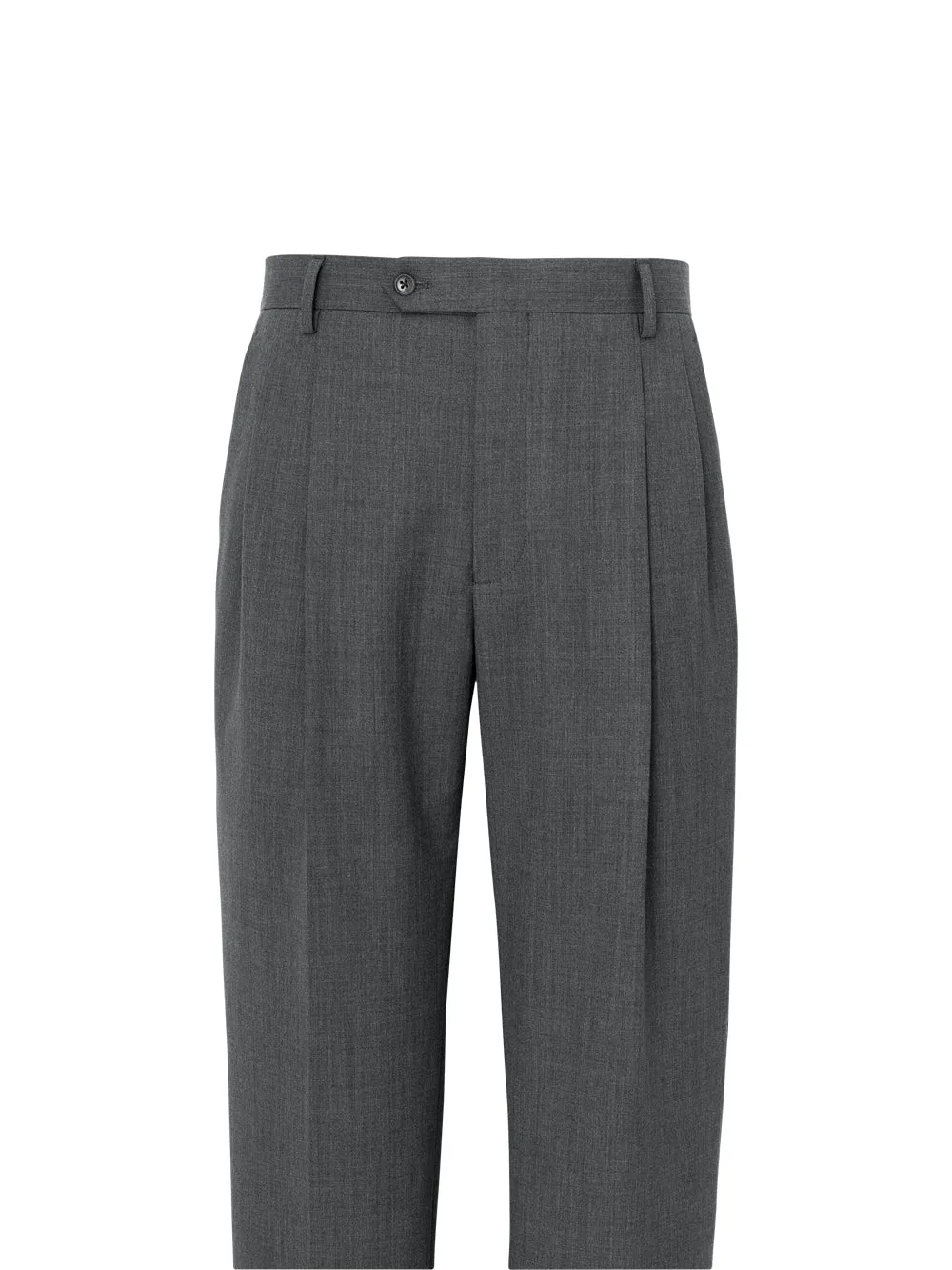Wool Stretch Bengaline Pleated Suit Pants sold by Paul Fredrick product image thumbnail 2