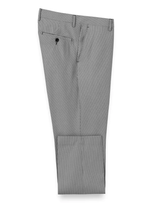 Pinstripe Pants - Black Stripe sold by Paul Fredrick