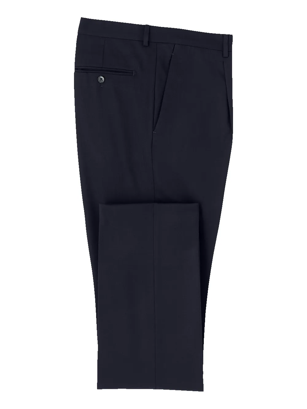 Wool Single Pleated Pants - Navy sold by Paul Fredrick