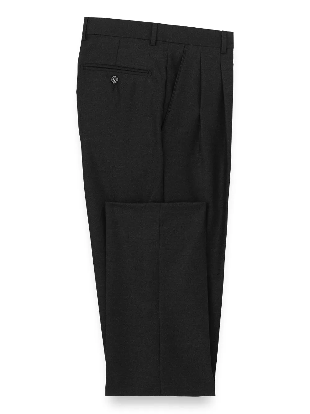 Wool Flannel Pleated Pants sold by Paul Fredrick