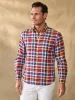 Linen Plaid Casual Shirt - Multi sold by Paul Fredrick