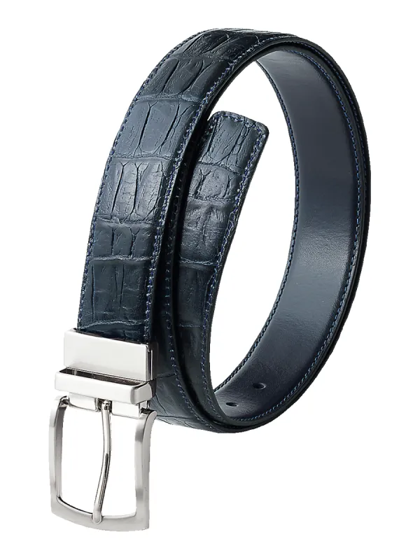 Darren Reversible Belt - Navy sold by Paul Fredrick