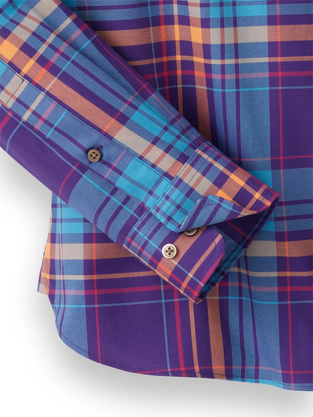 Cotton Plaid Casual Shirt sold by Paul Fredrick product image thumbnail 4