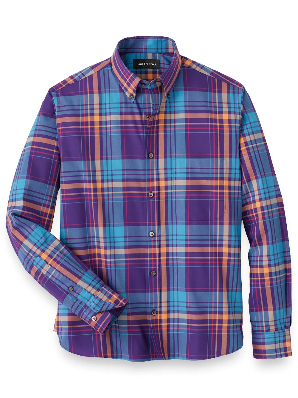 Cotton Plaid Casual Shirt sold by Paul Fredrick