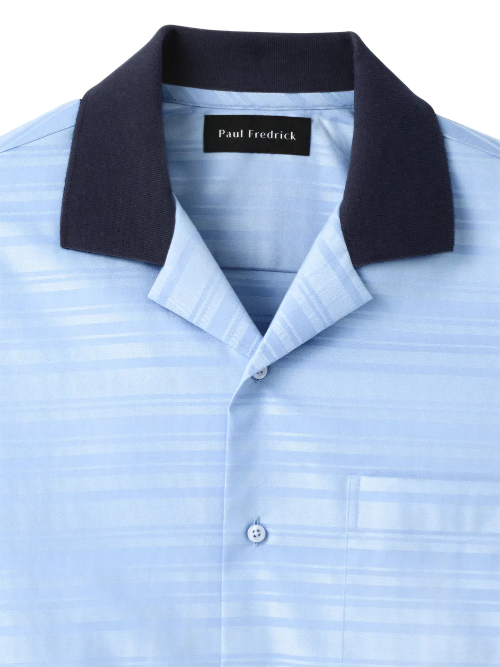 Knit Collar Casual Shirt sold by Paul Fredrick product image thumbnail 2