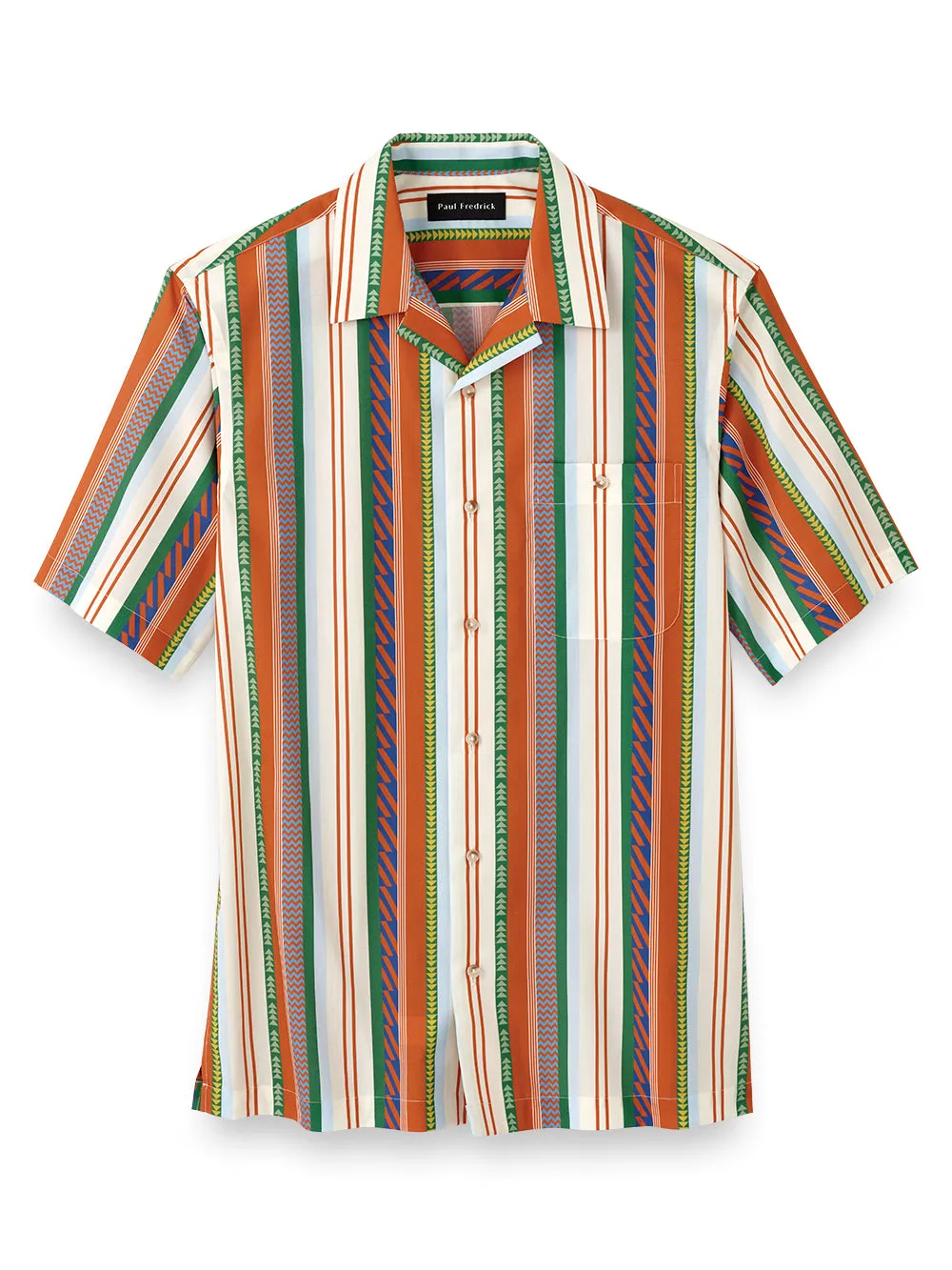 Cotton Stripe Print Casual Shirt sold by Paul Fredrick