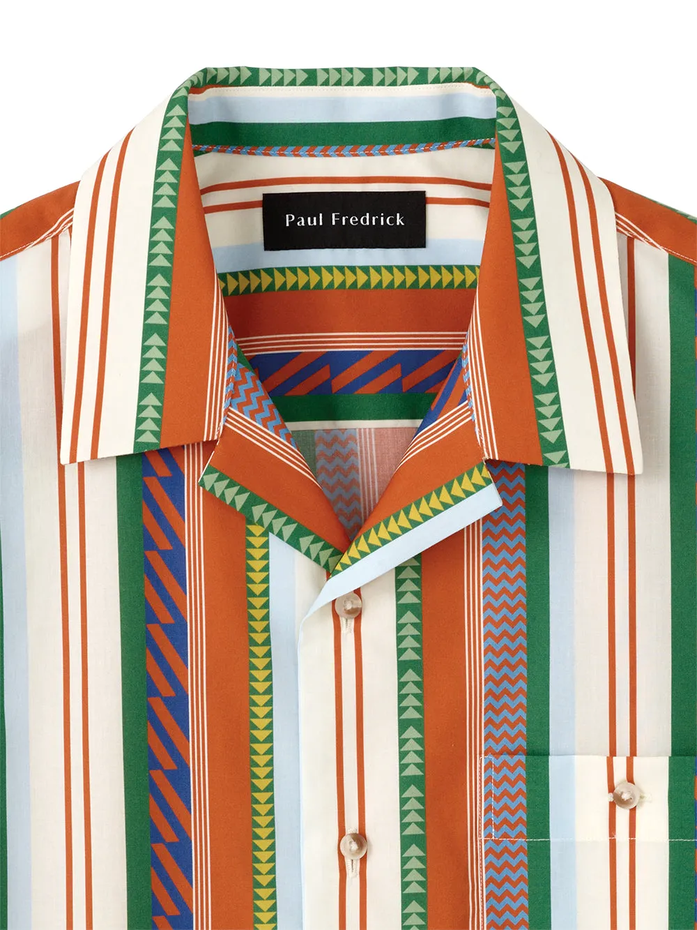 Cotton Stripe Print Casual Shirt sold by Paul Fredrick product image thumbnail 3