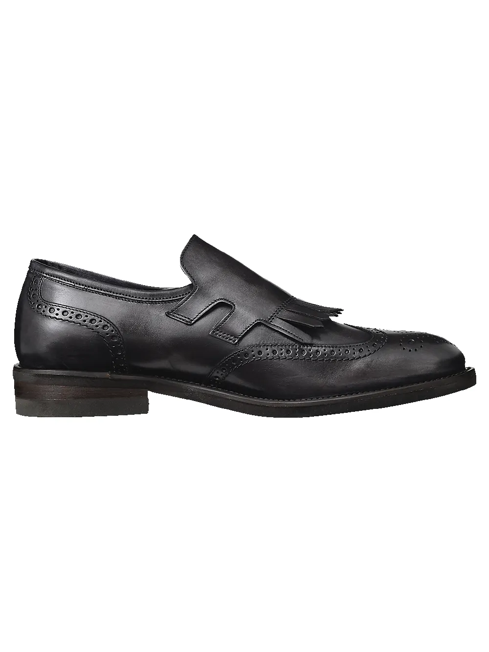 James Kiltie Monk Strap Loafer - Charcoal sold by Paul Fredrick product image thumbnail 2