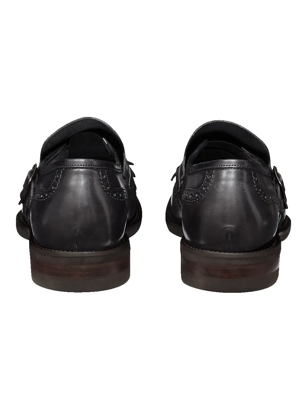 James Kiltie Monk Strap Loafer - Charcoal sold by Paul Fredrick product image thumbnail 4