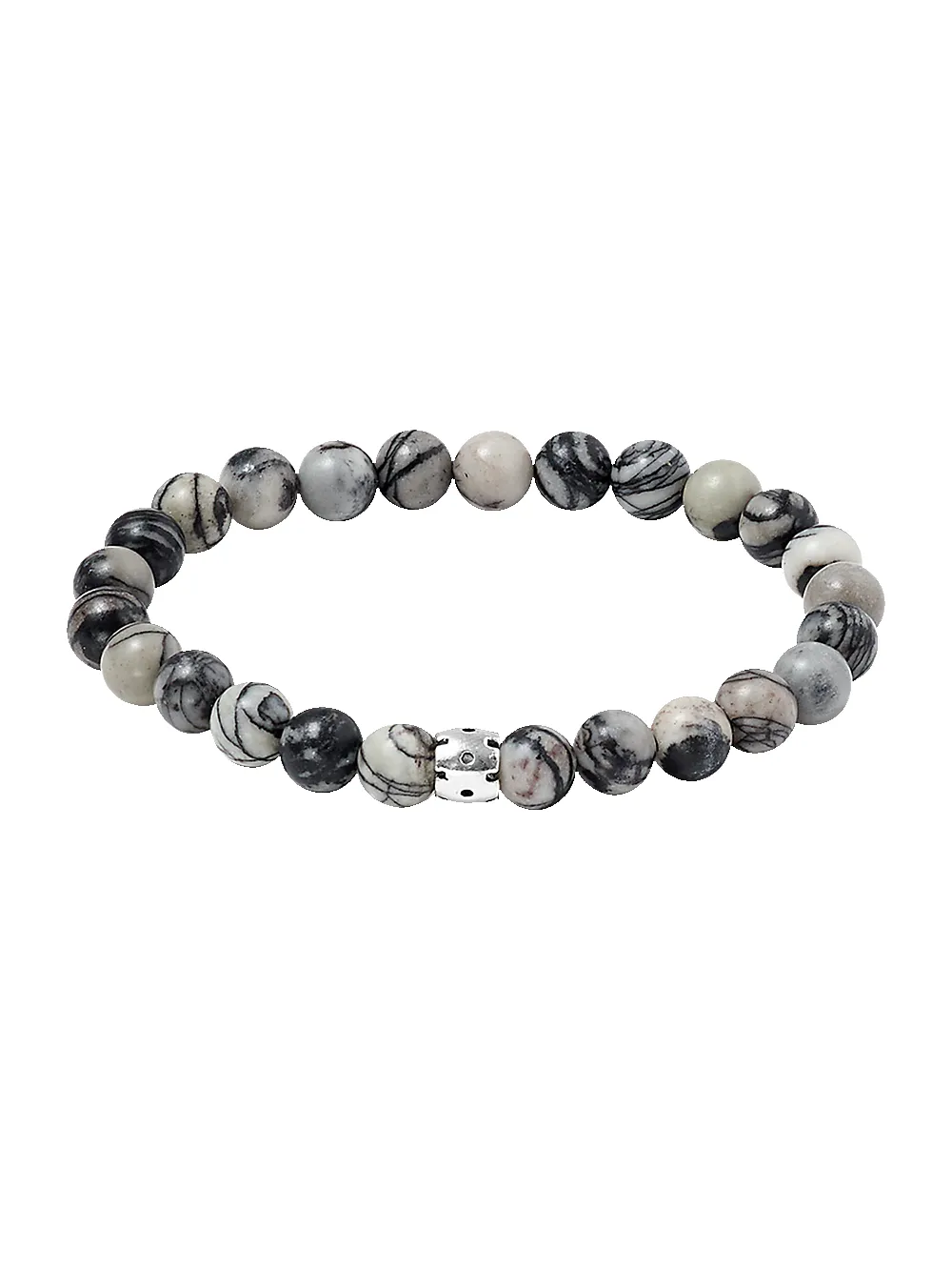 Semi Precious Bead Bracelet - Black Multi sold by Paul Fredrick