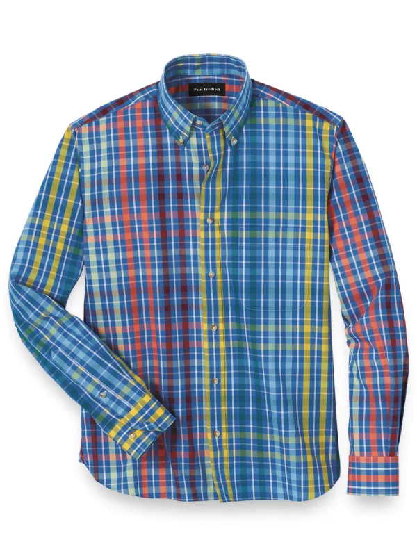 Cotton Plaid Casual Shirt sold by Paul Fredrick