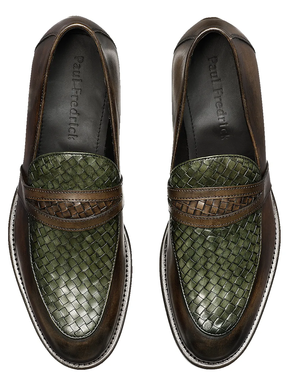 Owen Penny Loafer - Brown/olive sold by Paul Fredrick product image thumbnail 3