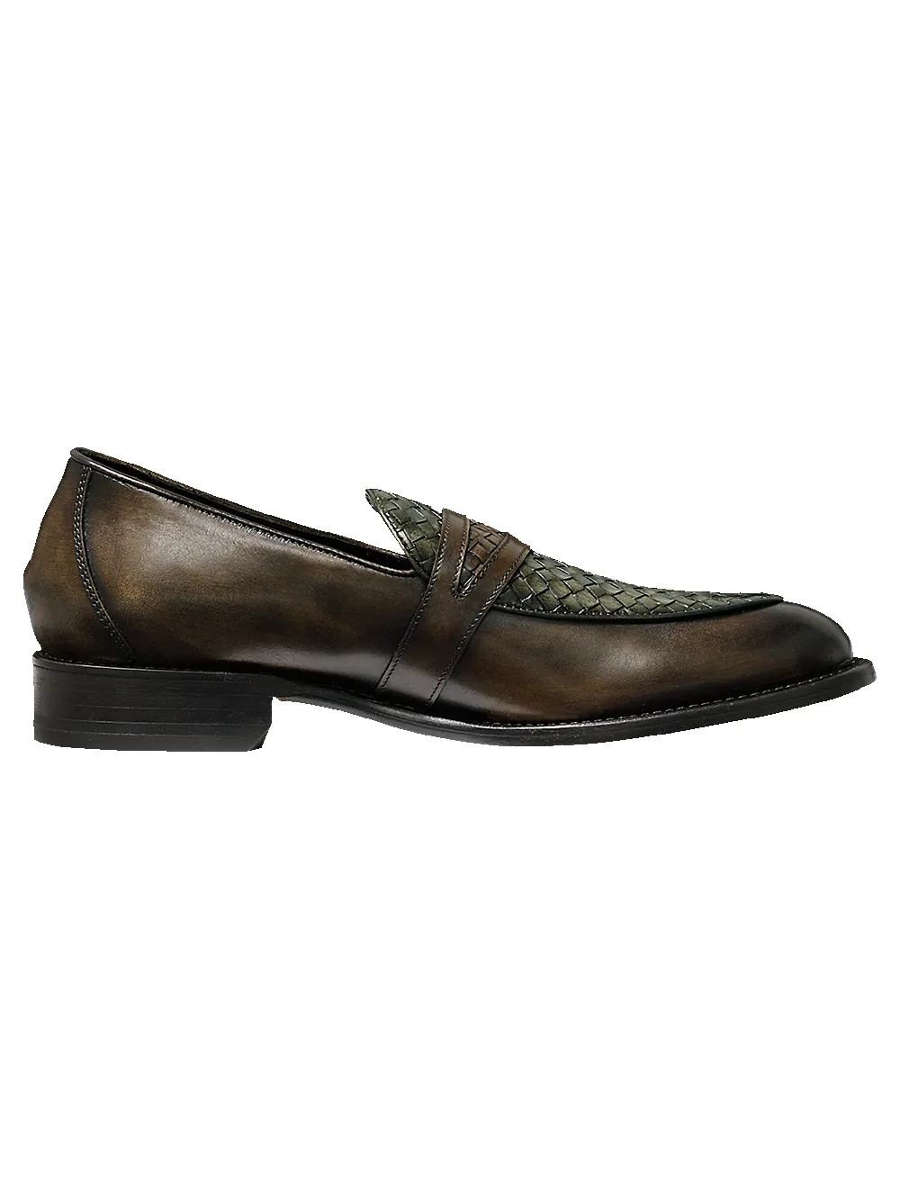 Owen Penny Loafer - Brown/olive sold by Paul Fredrick product image thumbnail 2