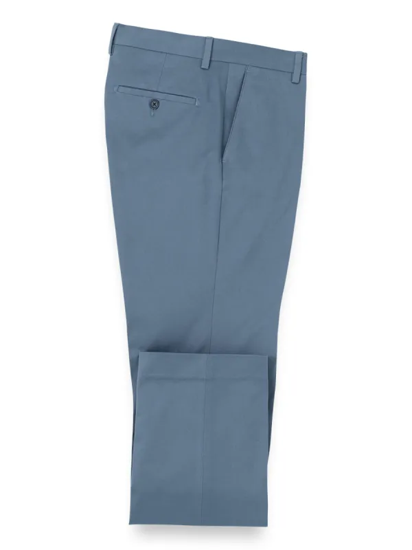 Cotton Stretch Twill Flat Front Pants sold by Paul Fredrick
