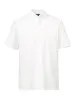 Cotton Blend Three Button Polo - White sold by Paul Fredrick