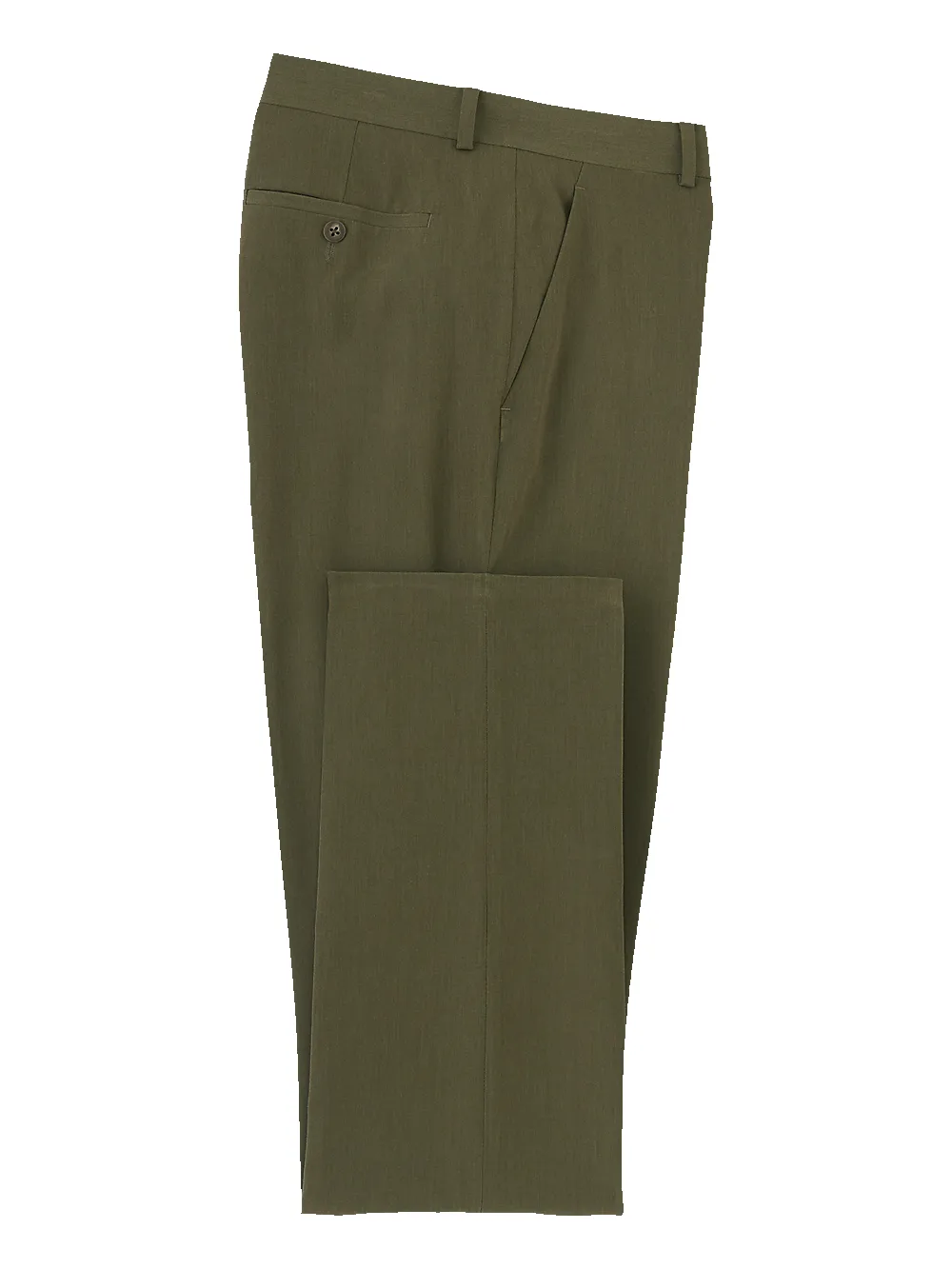 Comfort Stretch Travel Pants - Dark Olive sold by Paul Fredrick
