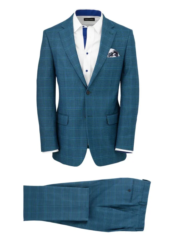 Microfiber Houndstooth Single Breasted Notch Lapel Suit sold by Paul Fredrick