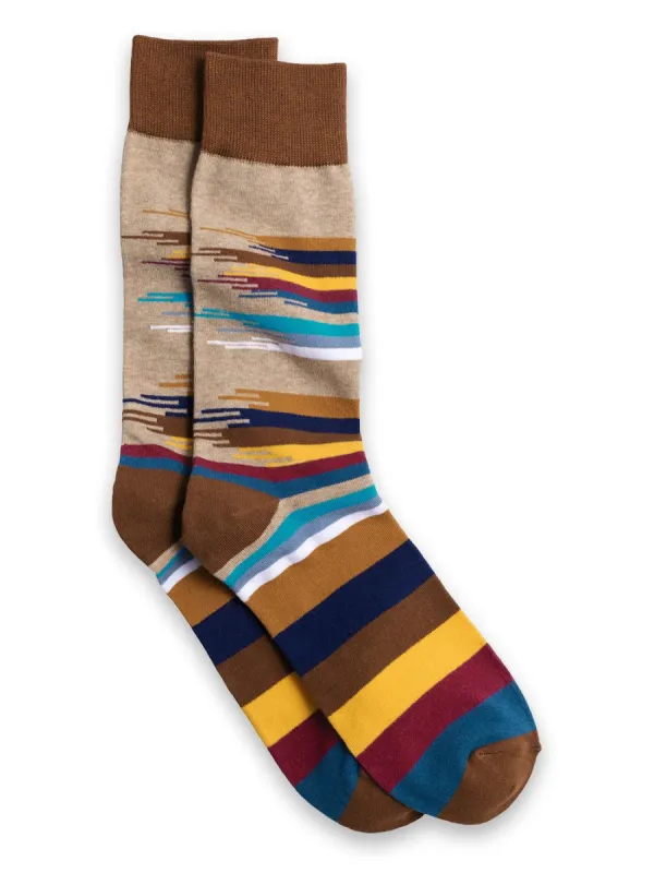 Brush Strokes Cotton Blend Sock sold by Paul Fredrick