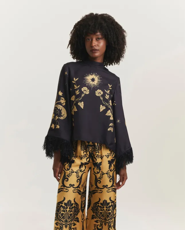 Zijden top sold by Pauw Amsterdam