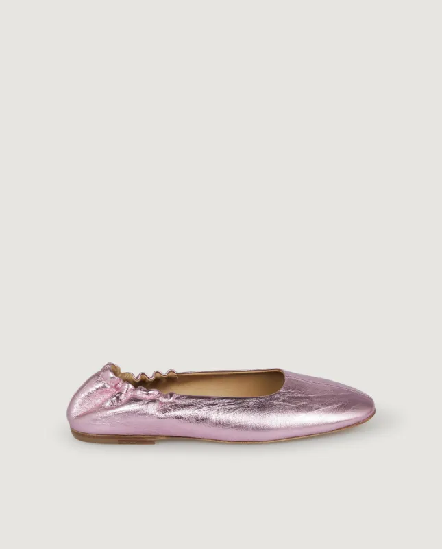 Metallic ballerina's sold by Pauw Amsterdam