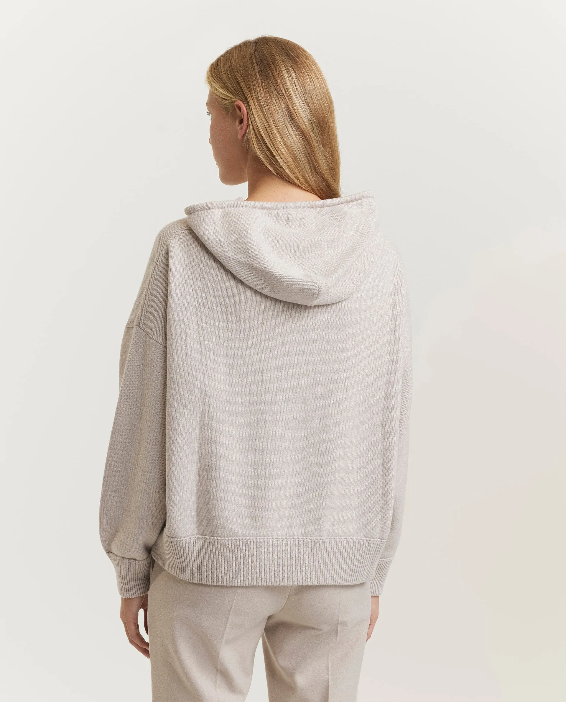 Wol-zijden hoodie sold by Pauw Amsterdam product image thumbnail 3