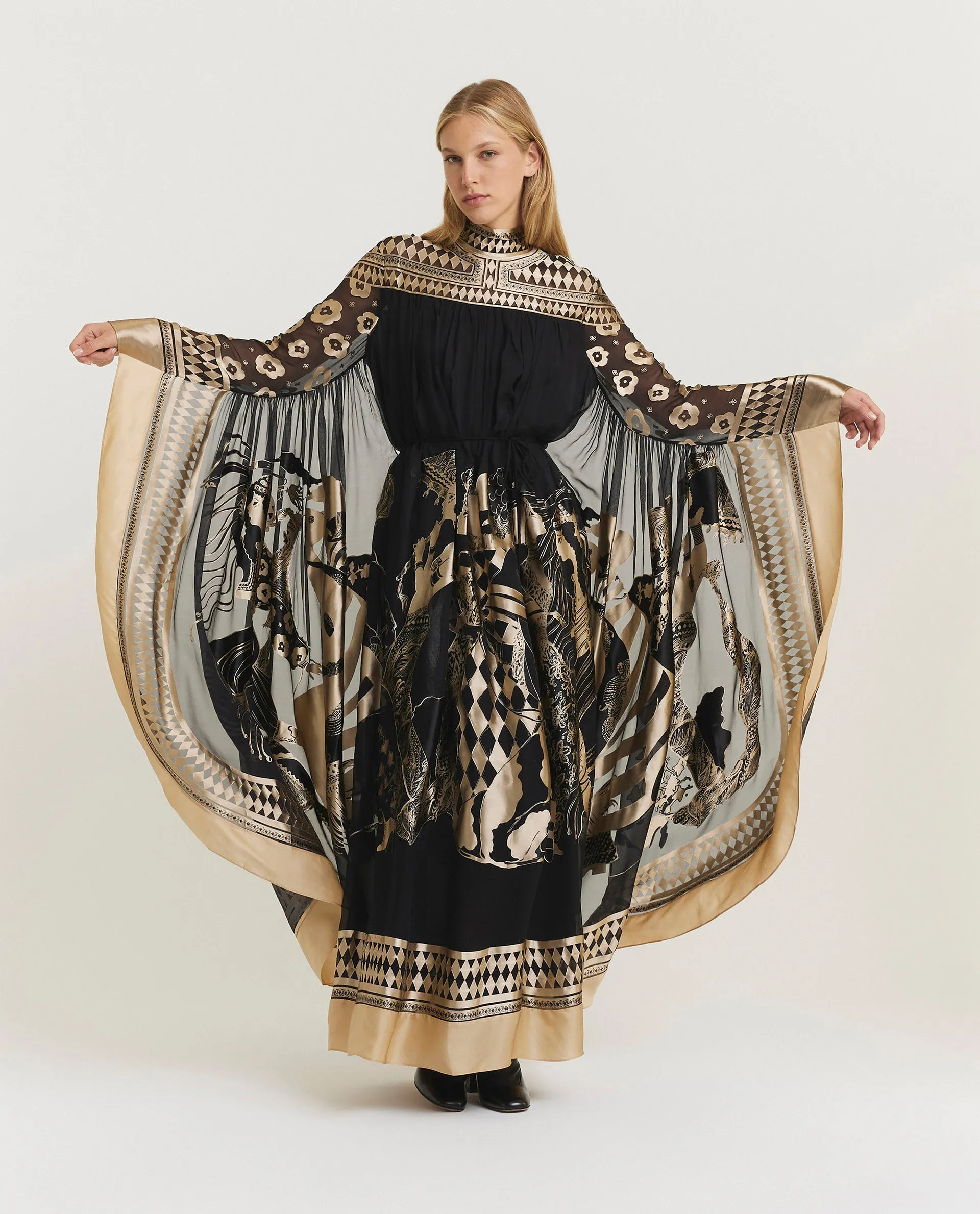 Zijdemix maxi jurk sold by Pauw Amsterdam product image thumbnail 4