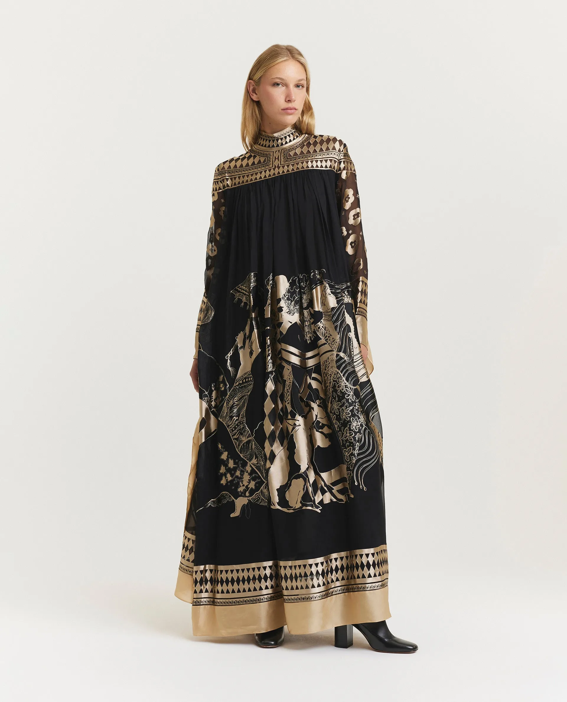 Zijdemix maxi jurk sold by Pauw Amsterdam