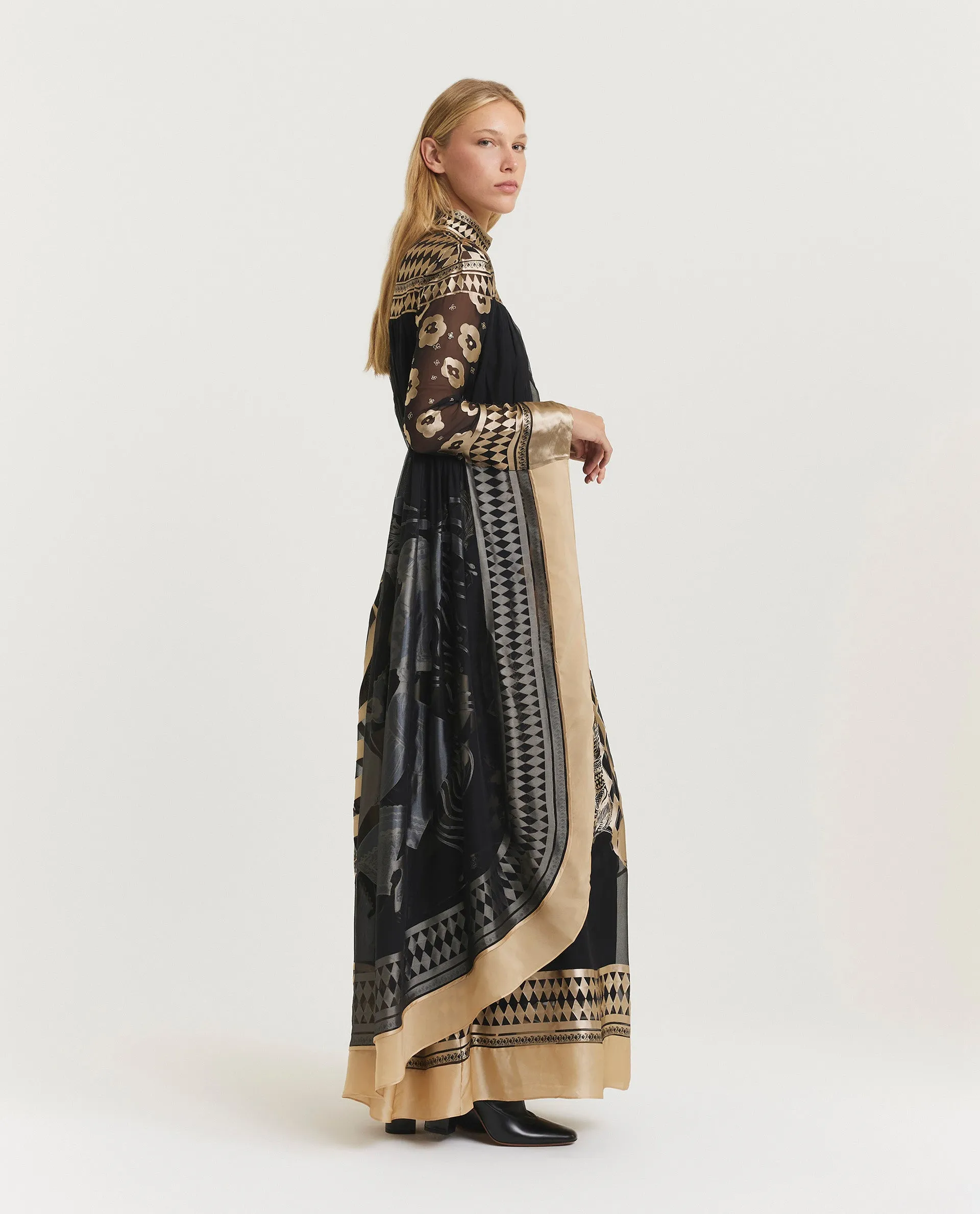 Zijdemix maxi jurk sold by Pauw Amsterdam product image thumbnail 2