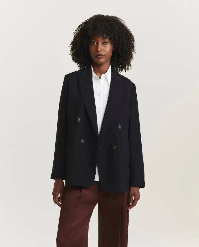 Double-breasted blazer made by Vince