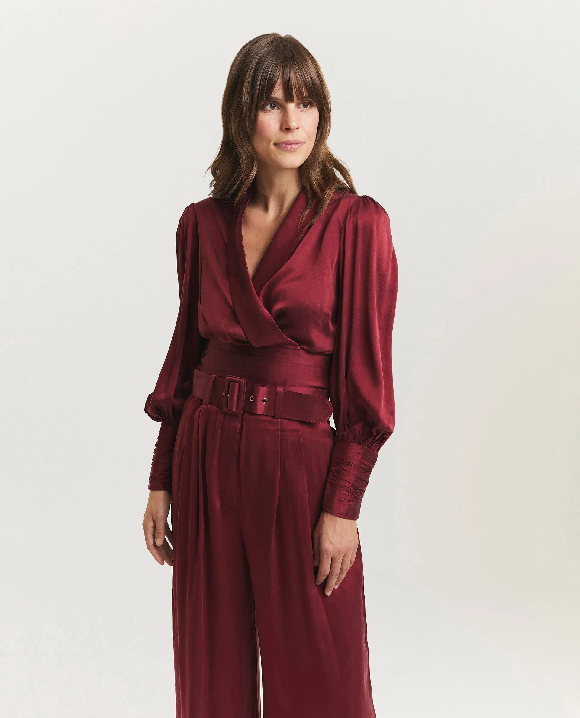 Zijden overslag blouse sold by Pauw Amsterdam