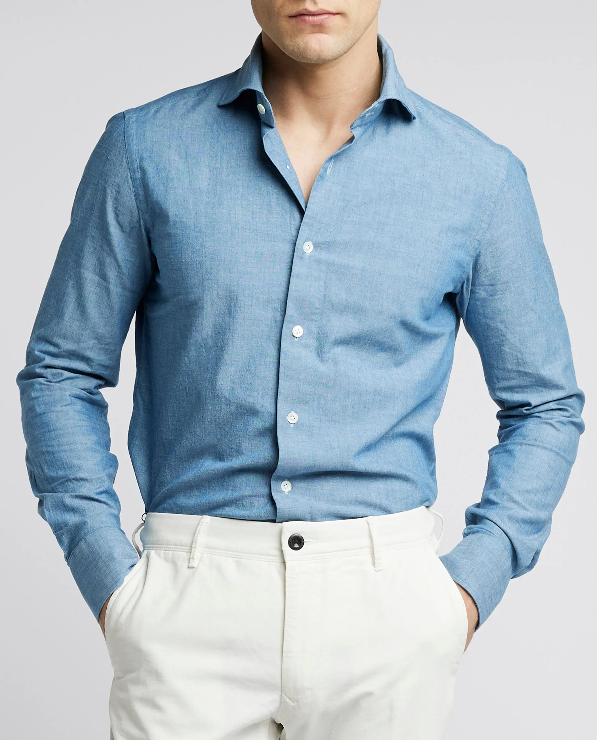 Oxford Denim Chambray Shirt sold by Pauw Amsterdam product image thumbnail 3