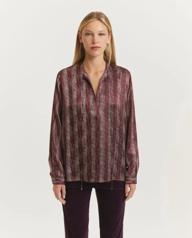 Soepele blouse met print sold by Pauw Amsterdam
