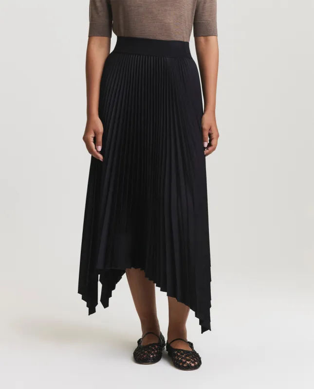 Asymmetrische plissé rok sold by Pauw Amsterdam