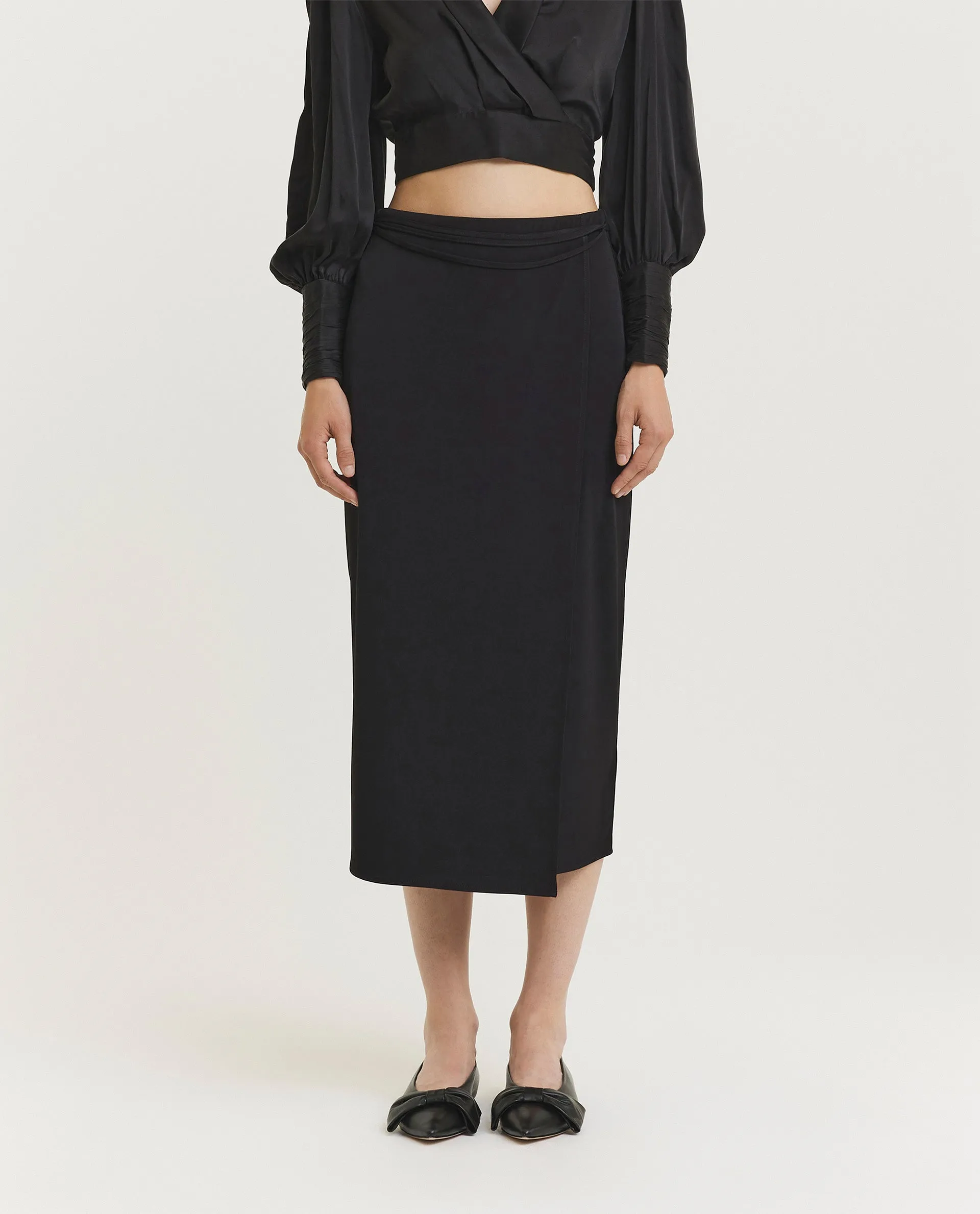 Midi wrap rok sold by Pauw Amsterdam