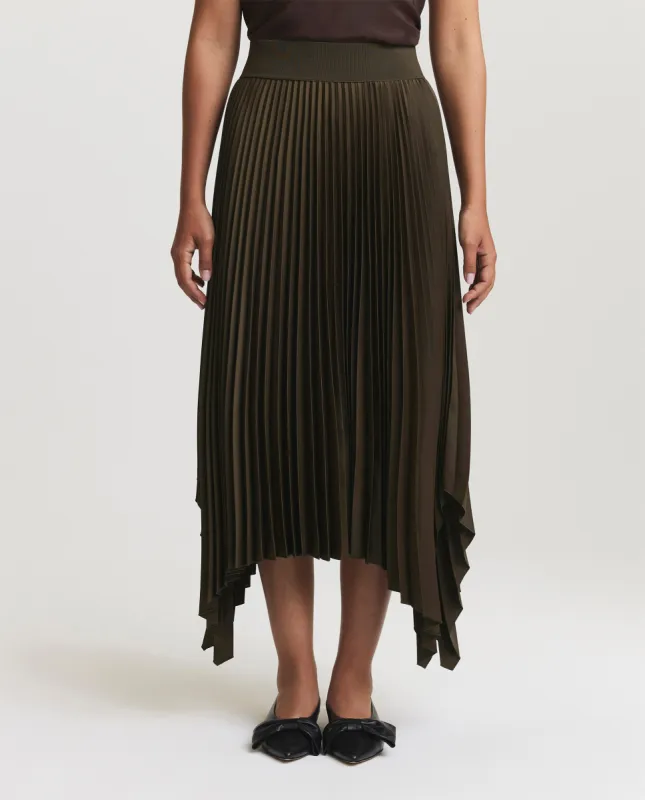 Asymmetrische plissé rok sold by Pauw Amsterdam