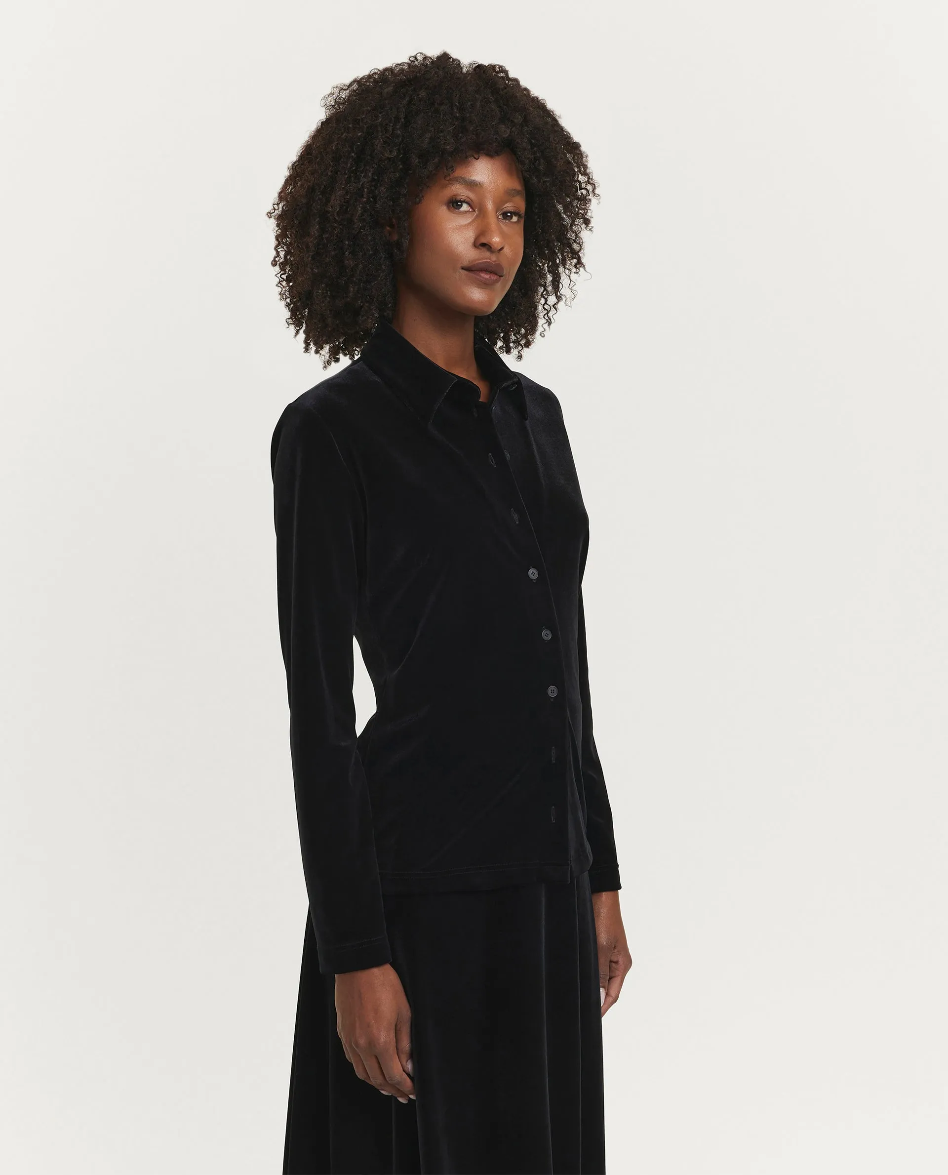 Fluwelen Blouse - Zwart sold by Pauw Amsterdam product image thumbnail 4