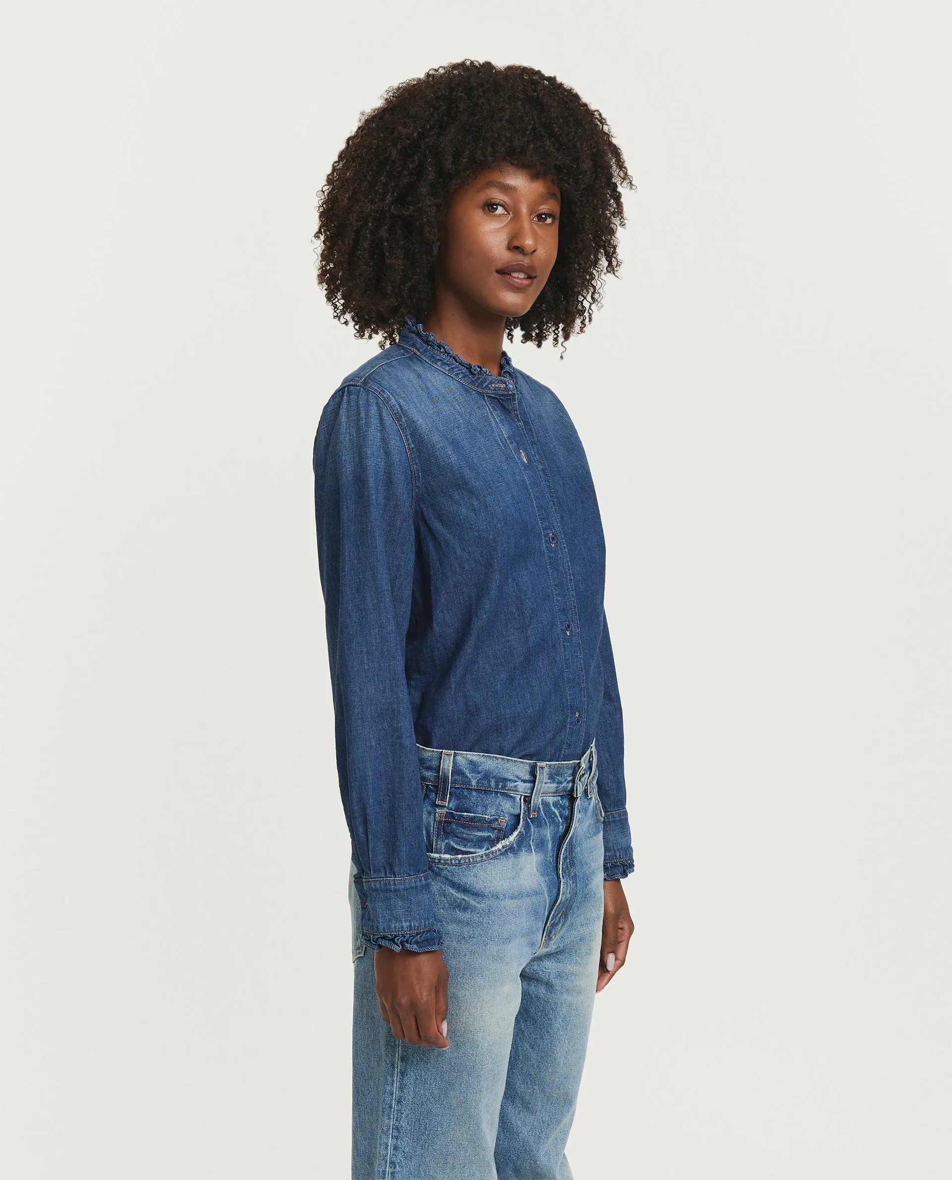 Katoenen blouse - Blauw sold by Pauw Amsterdam product image thumbnail 4