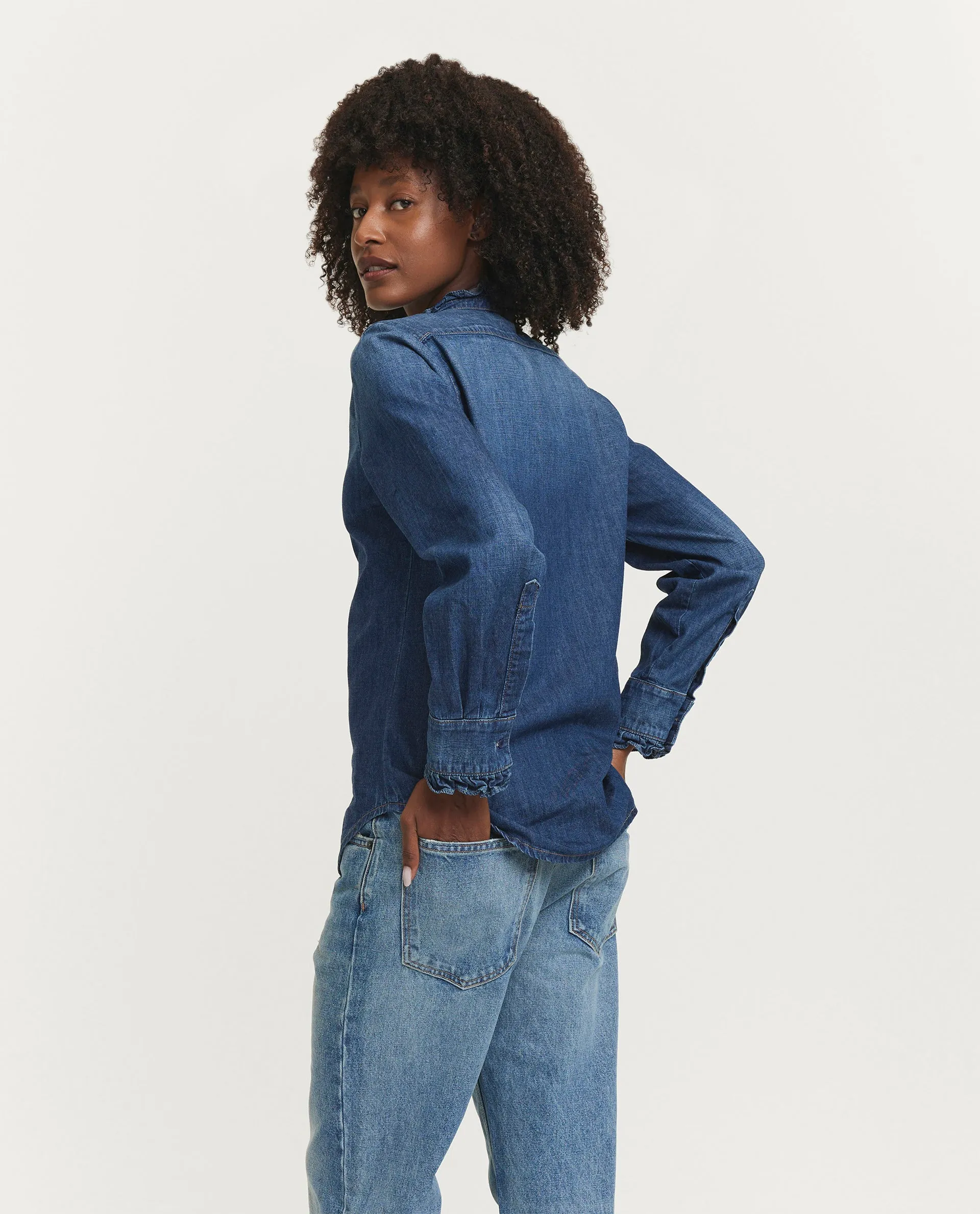 Katoenen blouse - Blauw sold by Pauw Amsterdam product image thumbnail 5